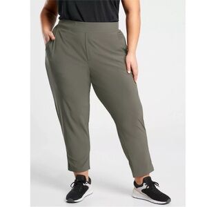 ATHLETA Brooklyn Ankle Pant Casual Travel Olive Green Sz 26 NWT